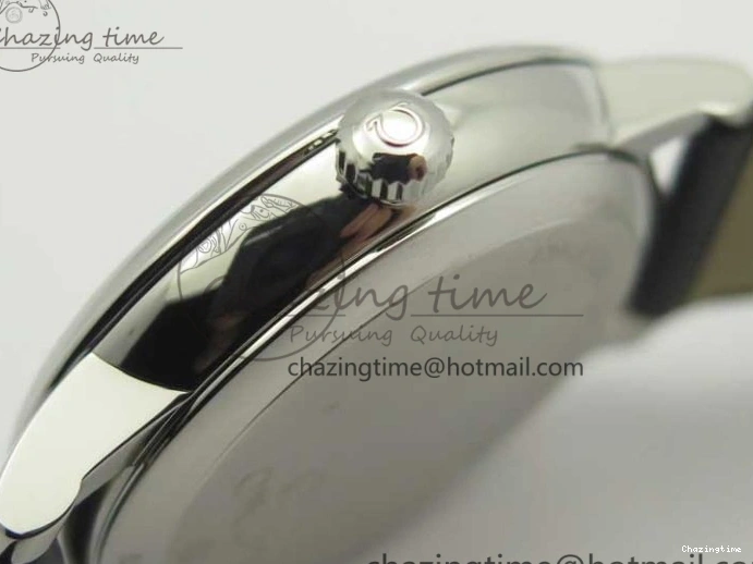 0413 De Ville Prestige Small Second TWF 1:1 Best Edition Black Dial on Black Leather Strap MIYOTA Resilient 8037